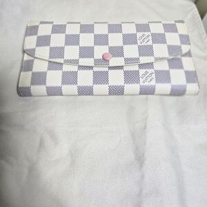 Louis Vuitton White and Blue Checkered Women's Bag